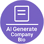 AI Generate Company Bio